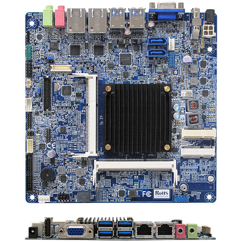 Материнская плата мини-ITX - MX1900J - BCM Advanced Research - Quad Core / Intel® Celeron J1900 / Intel®