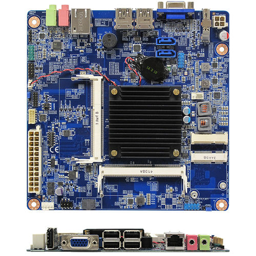 Материнская плата мини-ITX - MX1900JX - BCM Advanced Research - Quad Core / Intel® Celeron J1900 / Intel®