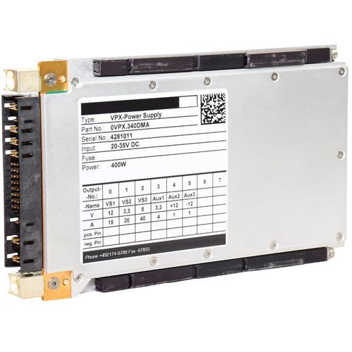 Источник электропитания 3U - VPX340 - Kontron - DC/DC / регулируемый / с несколькими выходами