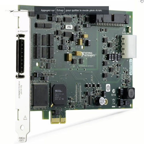 Цифровая плата E/S - PCIe-6341 - NATIONAL INSTRUMENTS - аналоговая / с 24 входами/выходами / 16 E
