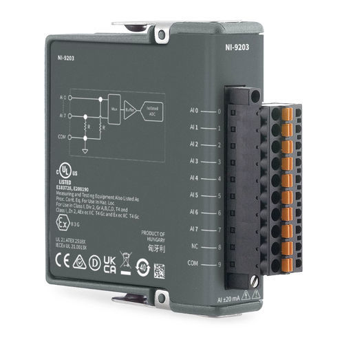 Входной модуль 8 каналов - NI-9203 - NATIONAL INSTRUMENTS - для безопасности / тока / программируемый