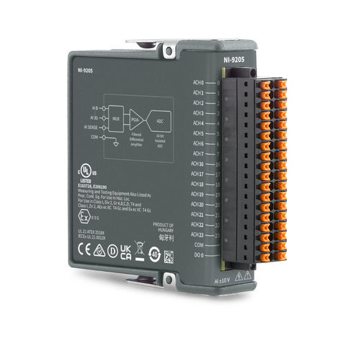 Аналоговый входной модуль - NI-9205 - NATIONAL INSTRUMENTS - для безопасности / напряжения / программируемый