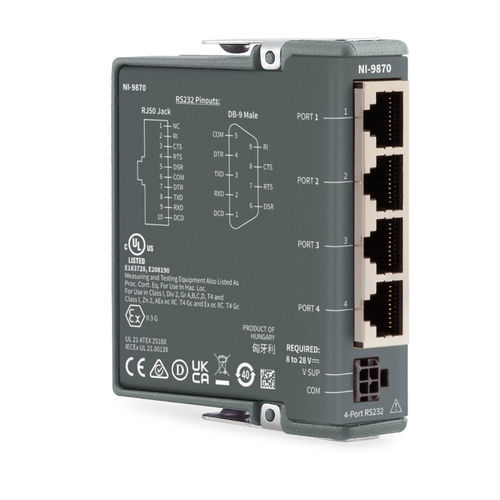 Блок интерфейса RS-232 - NI-9870 - NATIONAL INSTRUMENTS - Ethernet / последовательный / промышленный