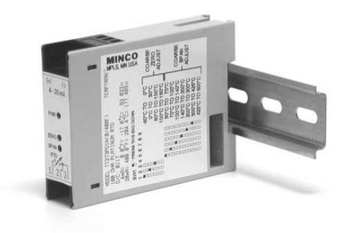 Трансмиттер температуры на DIN-рейке - 4 - 20 mA, -40 °C ... +85 °C, 100 Ω | TT273 - MINCO - RTD / 4-20 мА / процесса