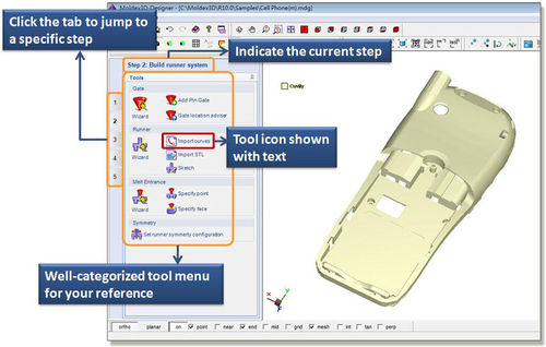 Программное обеспечение моделирования - Designer - Moldex3D, CoreTech System Co., Ltd. - 3D-моделирования / для разработки / 3D