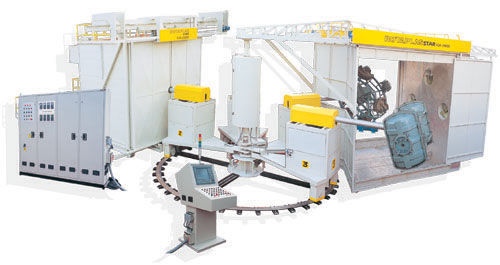 Ротоформовочная машина 5 рабочих зон - 4 A series - M. Plast (India) Limited - с независимыми рычагами