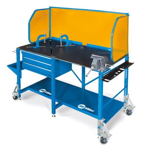 Сварочный стол из нержавеющей стали - ArcStation 60SX - Miller Electric Mfg. - со всасывающим рукавом