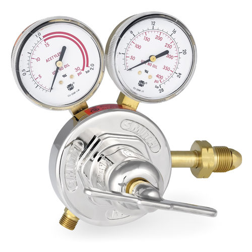 Регулятор давления для ацетилена - Smith® 40 - Miller Electric Mfg. - с диафрагмой / одноуровневый / из латуни