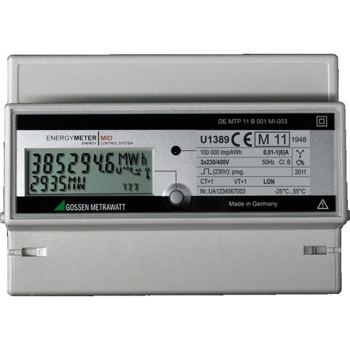 Монофазовый Электрический счетчик электроэнергии - U1281 ... U1389 MID series - GOSSEN METRAWATT GmbH - трехфазовый / на DIN-рейке / Modbus