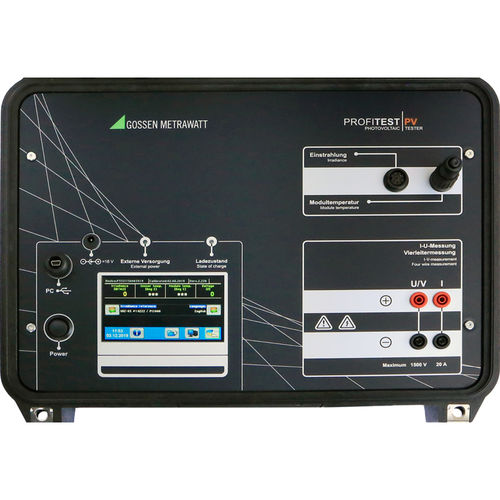 Тестер для фотоэлектрического модуля - Profitest PV 1500 - GOSSEN METRAWATT GmbH - напряжения / ток короткого замыкания / настольный