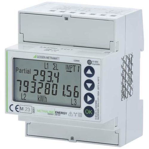 Трехфазовый Электрический счетчик электроэнергии - U289 A - GOSSEN METRAWATT GmbH - на DIN-рейке / цифровой / с импульсным выходом