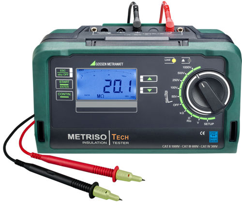 Тестер изоляции - METRISO TECH - GOSSEN METRAWATT GmbH - для измерения низких сопротивлений / напряжения / кабельный