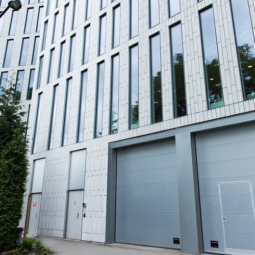 Секционный ворота - OH1042P - ASSA ABLOY Entrance Systems - пешеходный / из нержавеющей стали / из алюминия
