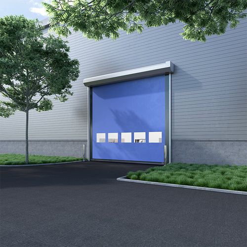 Рулонный ворота - HS80 series - ASSA ABLOY Entrance Systems - из гальванизированной стали / класс 5 / для использования в помещениях
