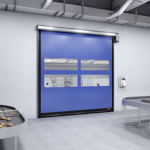 Рулонный ворота - HS90 series - ASSA ABLOY Entrance Systems - из нержавеющей стали / для использования в помещениях / для сельского хозяйства и пищевой промышленности