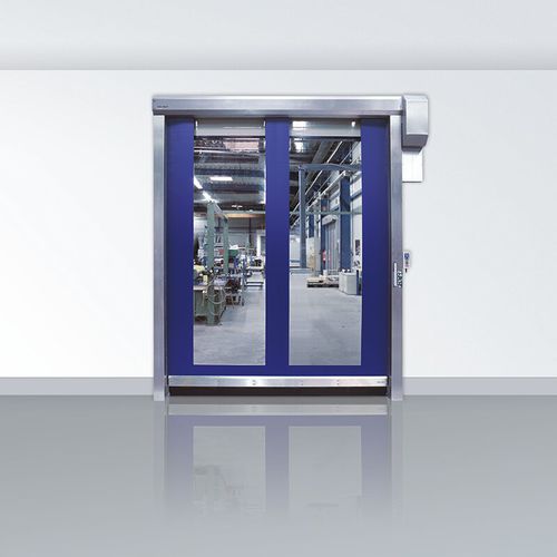 Рулонный ворота - RR300 Plus - ASSA ABLOY Entrance Systems - из алюминия / застекленный / класс 1