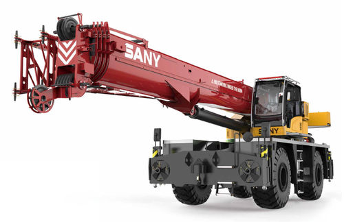 Мобильный башенный кран - SRC650T - SANY - телескопический / для труднопроходимых участков местности / для подъема