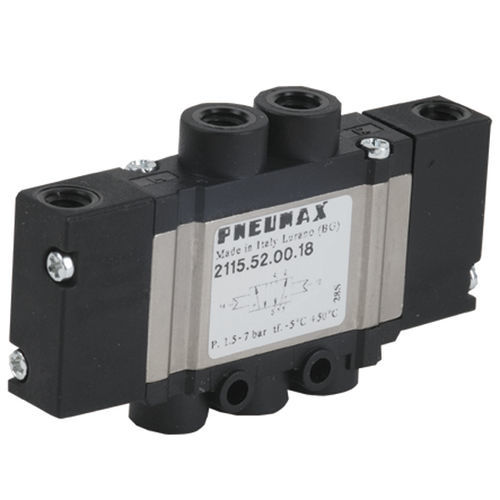 Пневматический распределитель с выдвижным ящиком - 21 series - PNEUMAX - управление от соленоида / 5 каналов / из алюминия