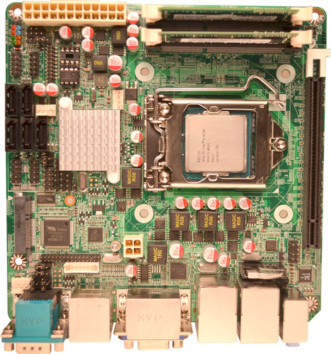 Материнская плата мини-ITX - Q87IX - Corvalent - Intel Q87 / DDR3 / промышленная