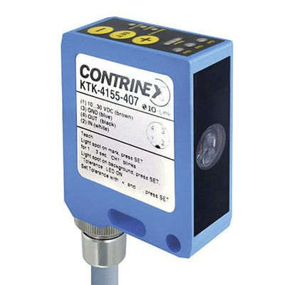 Прямоугольный датчик контрастности - KTK-4155-407 - CONTRINEX - светодиод / аналоговый / IP67