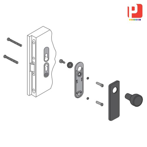 Трубчатая рукоятка - MANTF32 series - PANOZZO Srl - из стали / овальная / прямоугольная