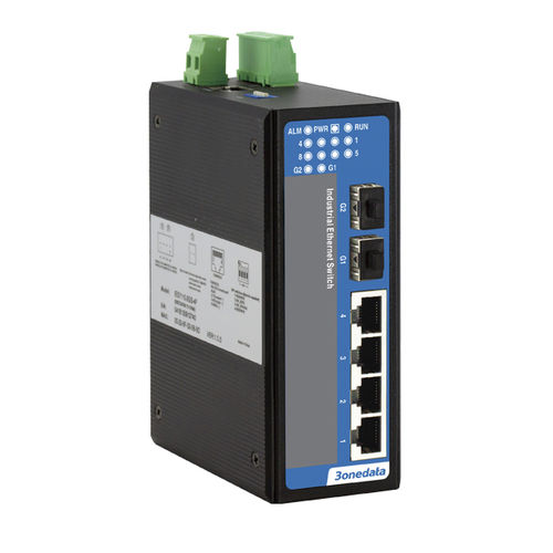 Коммутатор Ethernet 6 портов - IES206 Series - 3onedata Co.,Ltd. - неуправляемый / гигабит / монтируемый на DIN-рейке