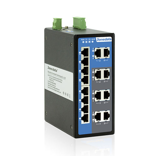 Коммутатор Ethernet 16 портов - IES3016 Series - 3onedata Co.,Ltd. - неуправляемый / уровня 2 / оптического волокна