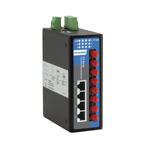 Коммутатор Ethernet 8 портов - IES618 Series - 3onedata Co.,Ltd. - управляемый / уровня 2 / оптического волокна