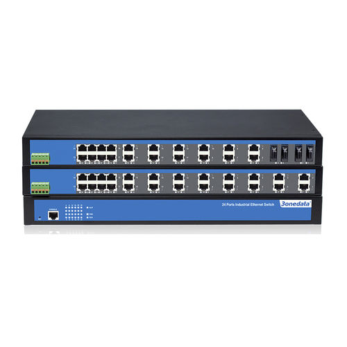 Коммутатор Ethernet 24 порта - IES5024 Series - 3onedata Co.,Ltd. - управляемый / уровня 2 / для монтажа в стойку