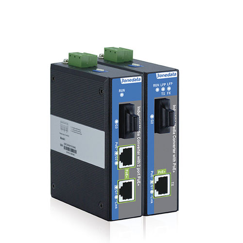 Преобразователь среда - IPMC100 Series - 3onedata Co.,Ltd. - Gigabit Ethernet / промышленный / питание по Ethernet