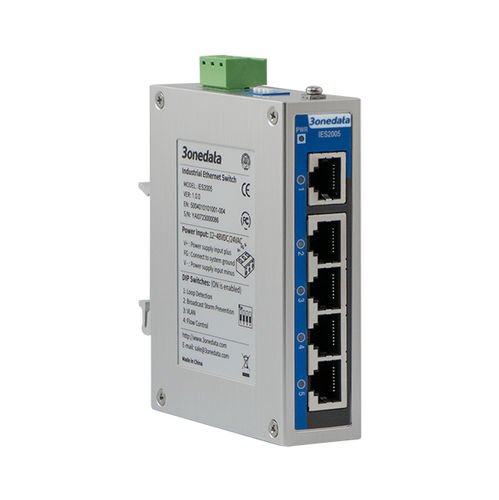 Неуправляемый коммутатор Ethernet - IES2005 - 3onedata Co.,Ltd. - 5 портов / уровня 2 / на DIN-рейке