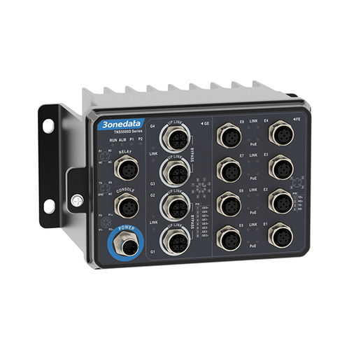 Коммутатор Ethernet EN50155 - TNS5500D-8P4GT Series - 3onedata Co.,Ltd. - управляемый / 12 портов / Gigabit Ethernet