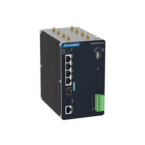 Коммутатор Ethernet Gigabit Ethernet - ICPE2300 Series - 3onedata Co.,Ltd. - беспроводной / 5G / на DIN-рейке