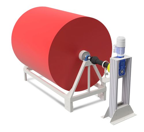 Устройство для разматывания для ткани - SV AX - Comatex Textile Machinery - моторизованное / с роликами