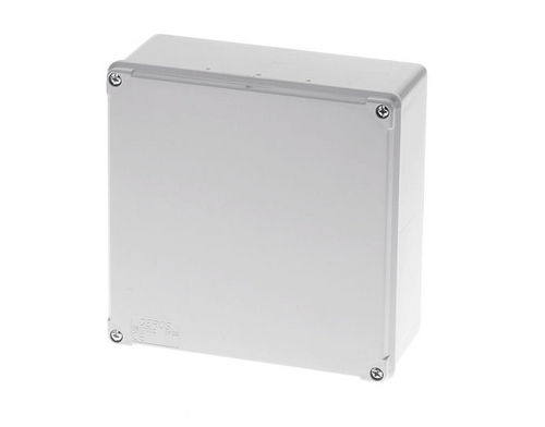 Настенная соединительная коробка - 170 x 170 x 75 mm, IP 65 | GR17012 - GEROS - герметичная / из пластика
