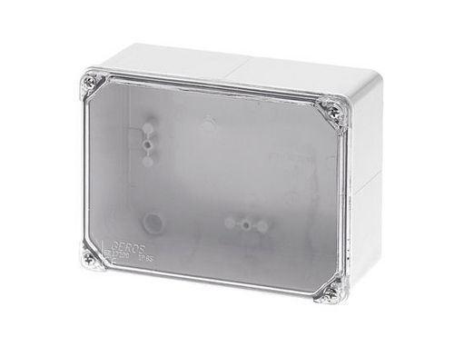 Настенная соединительная коробка - 150 x 110 x 75 mm, IP 65 | GR17208 - GEROS - IP65 / из поликарбоната / с прозрачной крышкой