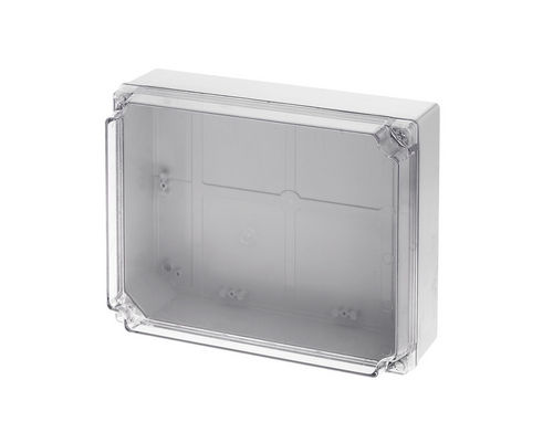 Настенная соединительная коробка - 310 x 240 x 120 mm, IP 65 | GR17284  - GEROS - IP65 / из поликарбоната / с прозрачной крышкой