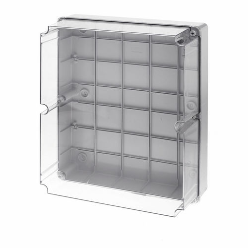 Настенная соединительная коробка - 460 x 380 x 180 mm, IP 65 | GR17292 - GEROS - IP65 / из поликарбоната / с прозрачной крышкой