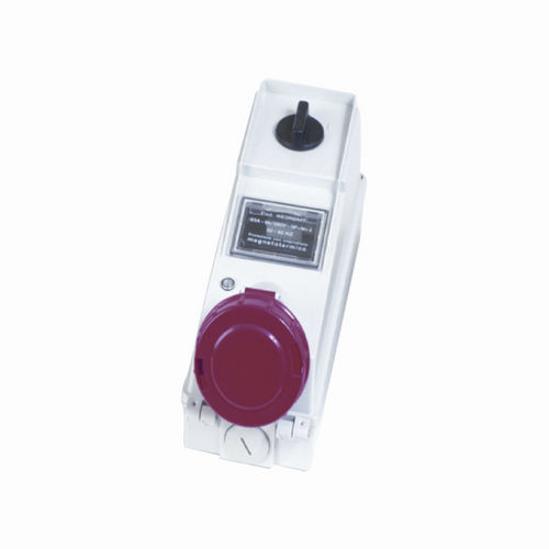 Настенная розетка - 380 V, 32 A, IP 55 | GR31110  - GEROS - встроенная / IP55 / CEE