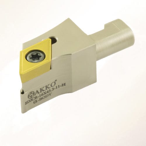 Патрон для инструментов ISO - SDJC series - AKKO CUTTING TOOLS - с регулировочным винтом / для обработки / для наружного точения