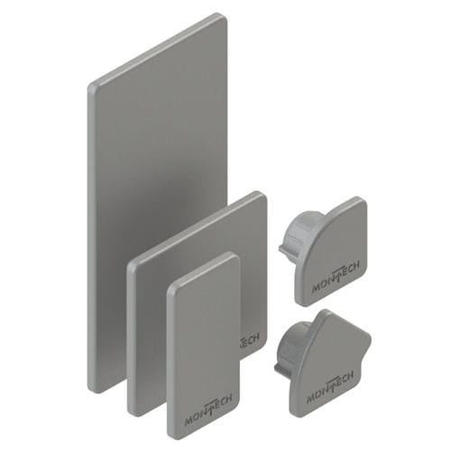 Торцевая заглушка для профилей - AK-5025 - gray series - MONTECH - плотная посадка / прямоугольная / квадратная