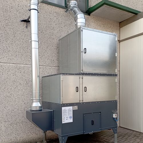 Фильтровальная установка с активированным углем - AIRSOL POL series - GGE srl - для масла / пыль / дымовая