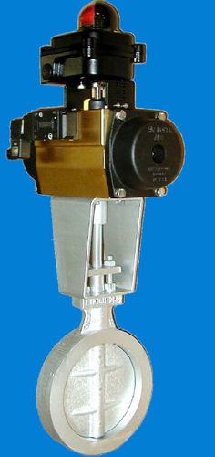 Клапан поворотный затвор - DN 100 - 500, PN 16, 450 °C | GD, P series - ECONEX S.R.L. - с пневматическим управлением / для контроля