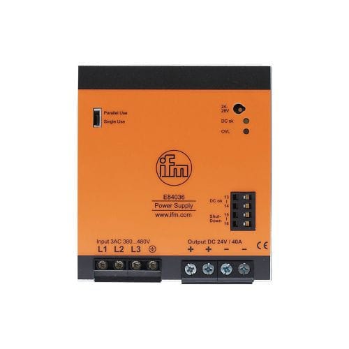 Источник электропитания на DIN-рейке - E84036 - ifm electronic - AC/DC / регулируемый / для резки