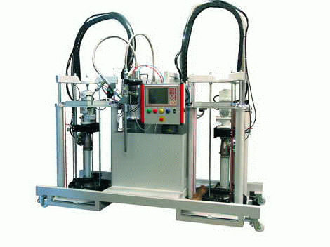 Дозатор-смеситель для смол - max. 28 kg/min | Polymix 1000/2000   - 2KM - с шестерённым насосом / с регулировкой расхода
