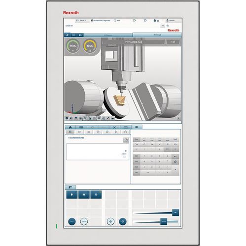 HMI с многоточечным сенсорным экраном - DR series - Bosch Rexroth - Electric Drives and Controls - встраиваемый / 1366x768 / 1920x1080