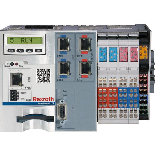 Встроенная программируемая автоматическая система - CML75 series - Bosch Rexroth - Electric Drives and Controls - на DIN-рейке / со встроенным E/S / в сети Ethernet