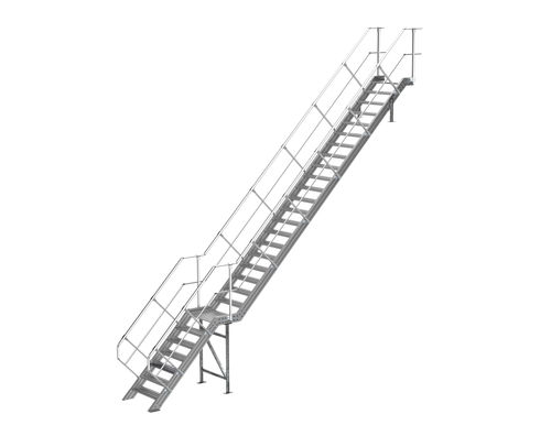Прямая лестница - SECURITOIT® escalier - SOMAIN SECURITE - из алюминия