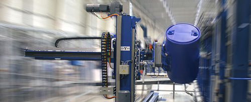 Автоматическая система погрузки/разгрузки - Mauser Packaging solutions - для экструзионно-выдувной установки / быстрая