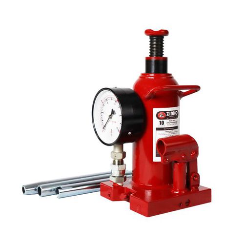 Домкрат бутылка - ZNP-10P - Zinko Hydraulic Jack - гидравлический / 10 тонн / автомобиль
